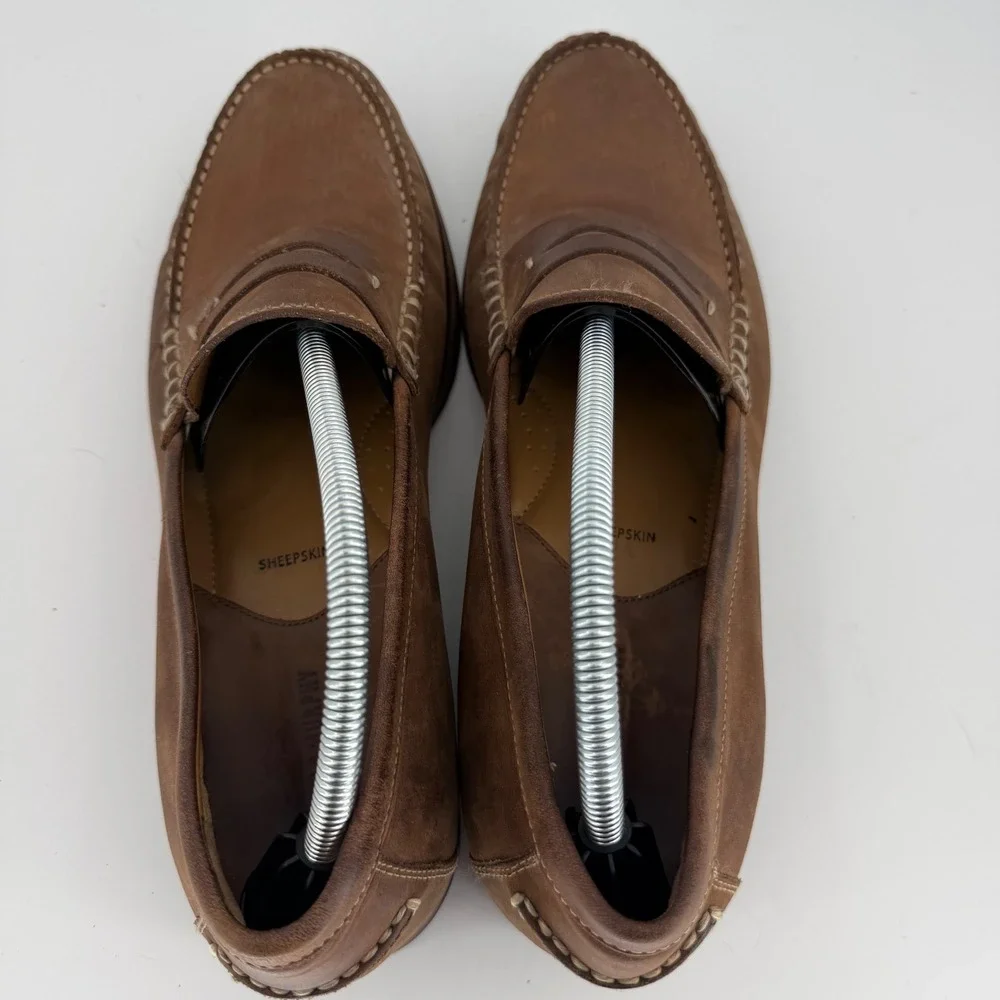 Johnston & Murphy‎ Penny Loafers Quiet Luxury Menswear Ivy League 12M Sheepskin
